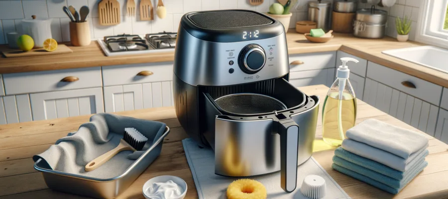 Tipps zur Entfernung von Fett- und Essensrueckstaenden aus dem Airfryer