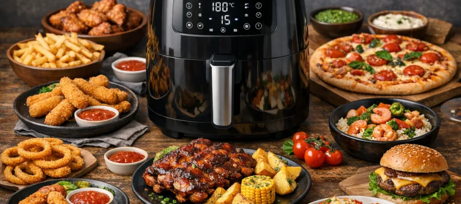 Vielfaeltige Anwendungsmoeglichkeiten mit dem Airfryer: Von Snacks bis Hauptgerichten