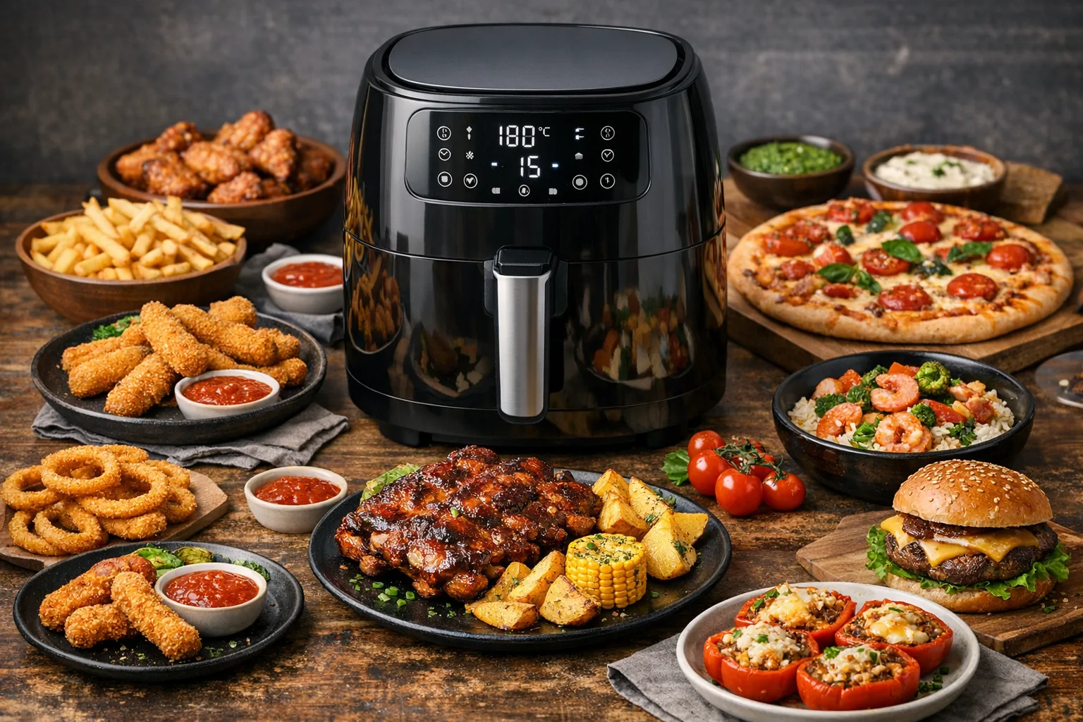 Vielfaeltige Anwendungsmoeglichkeiten mit dem Airfryer: Von Snacks bis Hauptgerichten