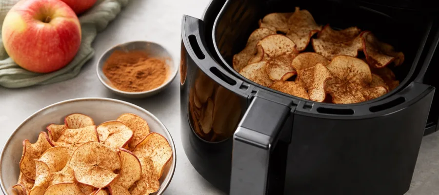 Airfryer Apfelchips mit Zimt