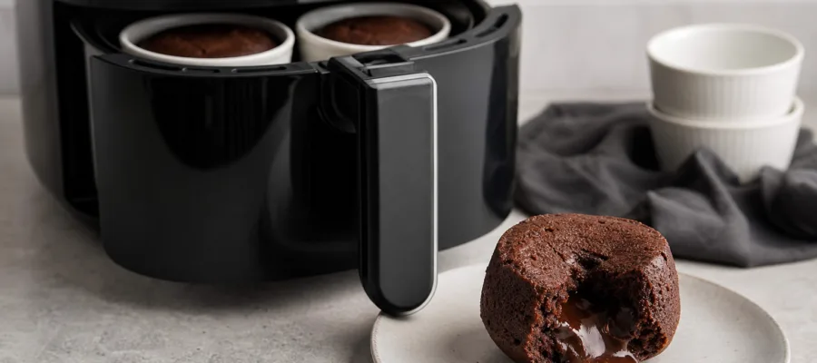 Airfryer Schoko-Lava-Kuechlein