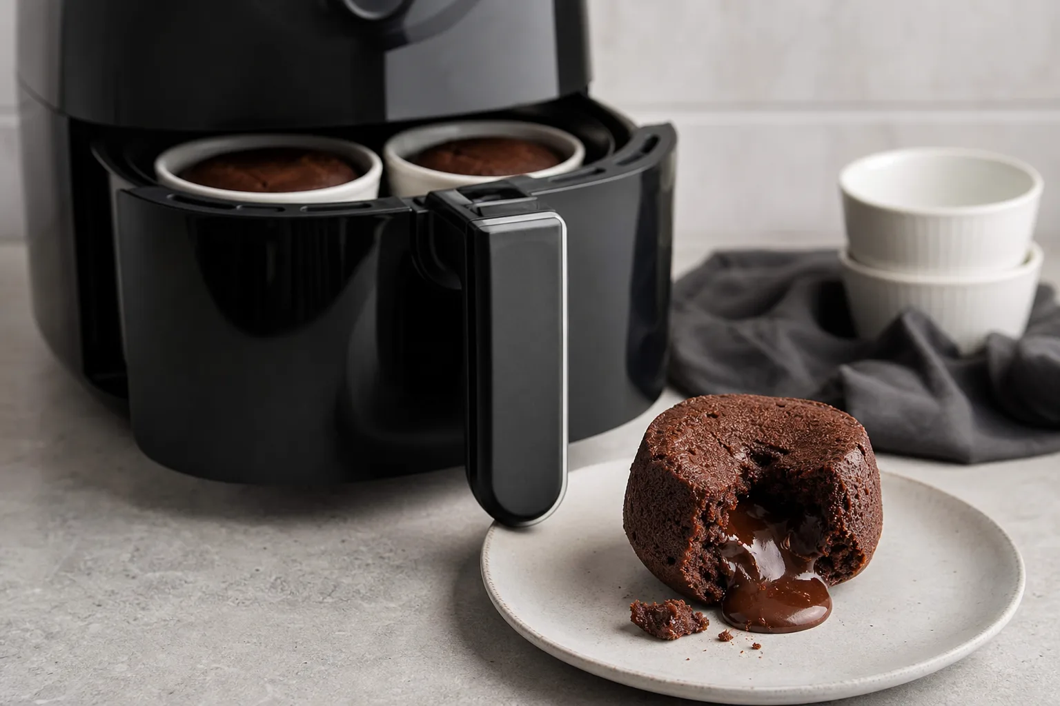 Airfryer Schoko-Lava-Kuechlein